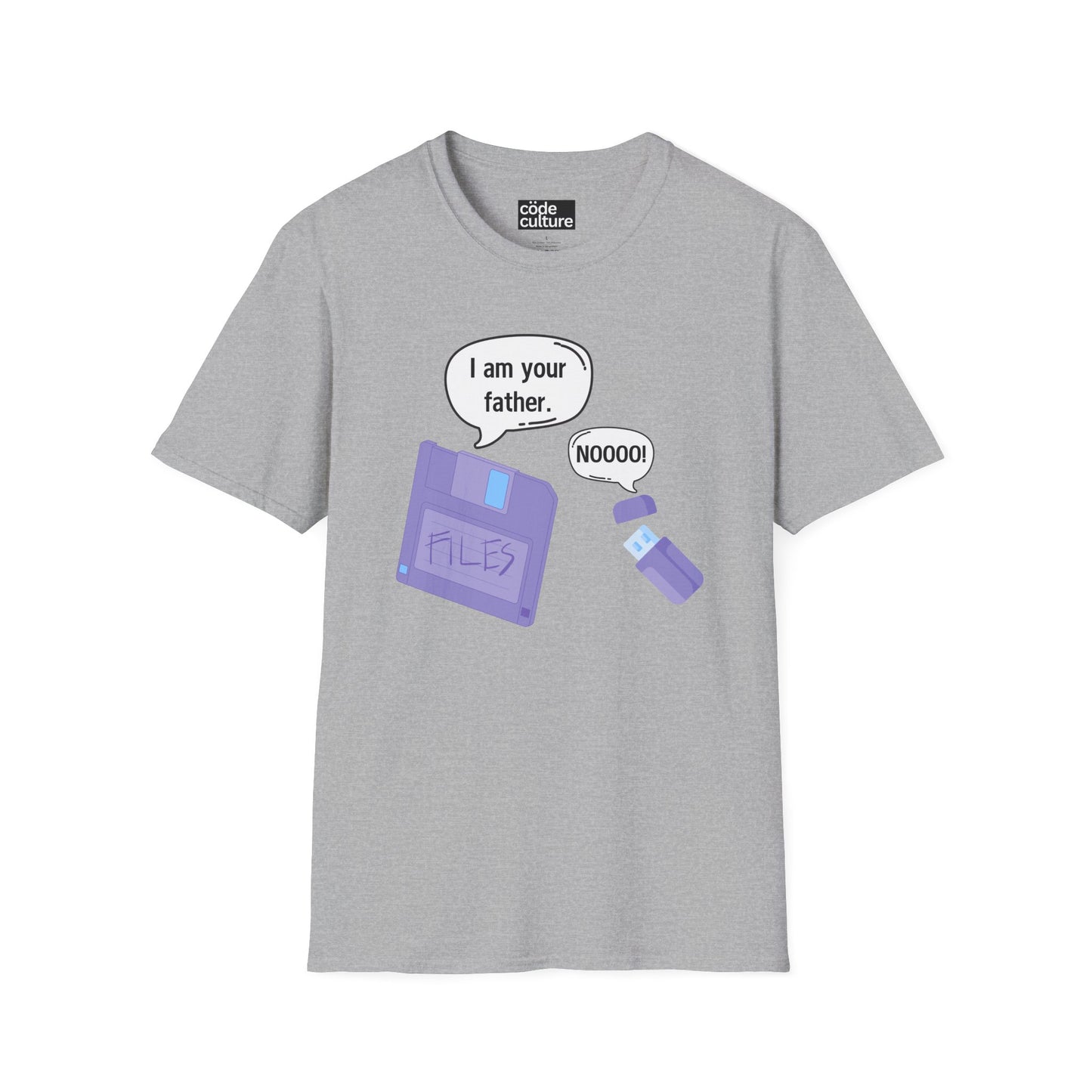 daddy diskette and baby usb shirt