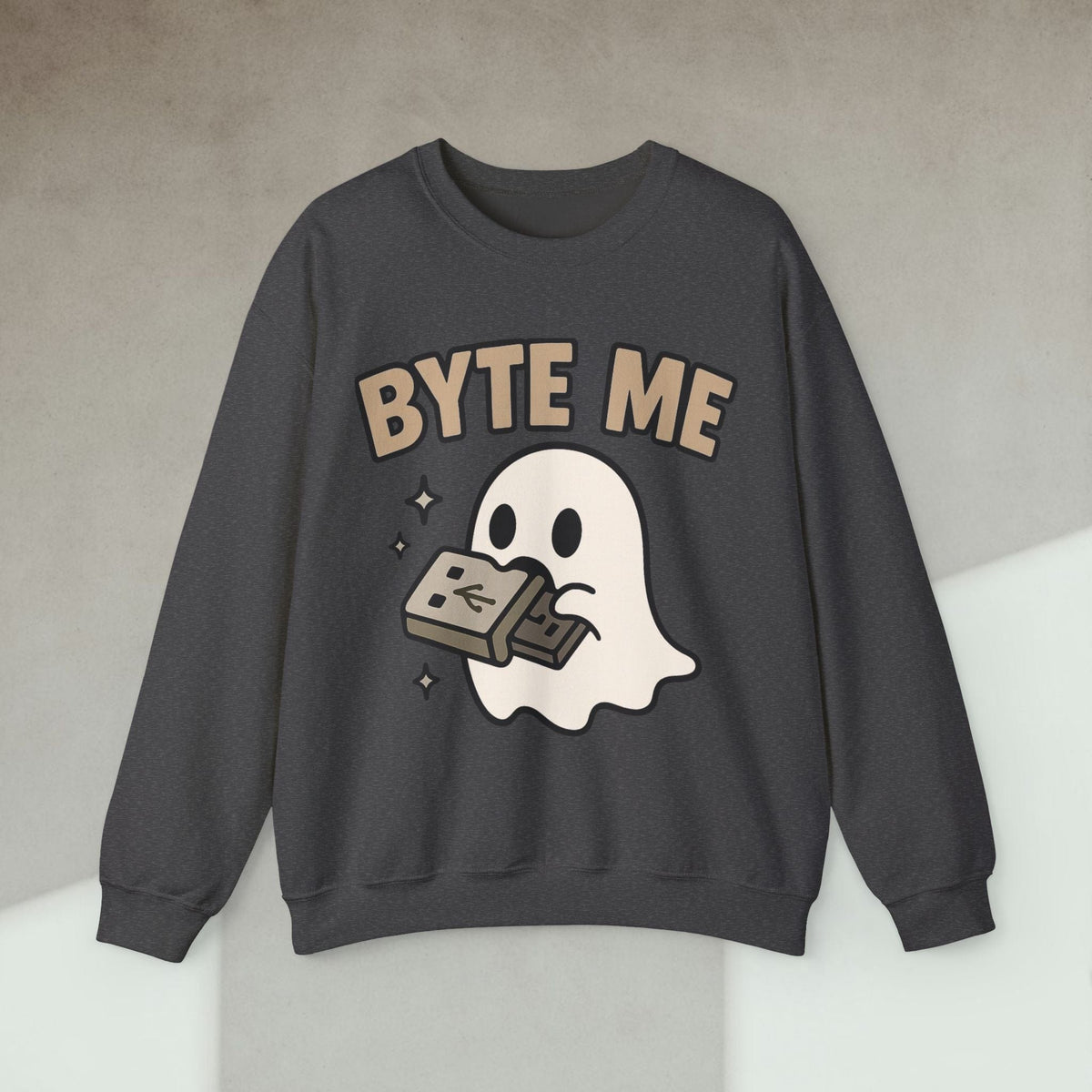 Code Culture byte me sweatshirt funny programmer Sweatshirt in S — Code Culture developer clothing