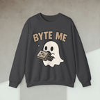 Code Culture byte me sweatshirt funny programmer Sweatshirt in S — Code Culture developer clothing