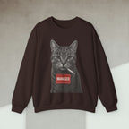Code Culture cat manager sweatshirt funny programmer Sweatshirt in S — Code Culture developer clothing