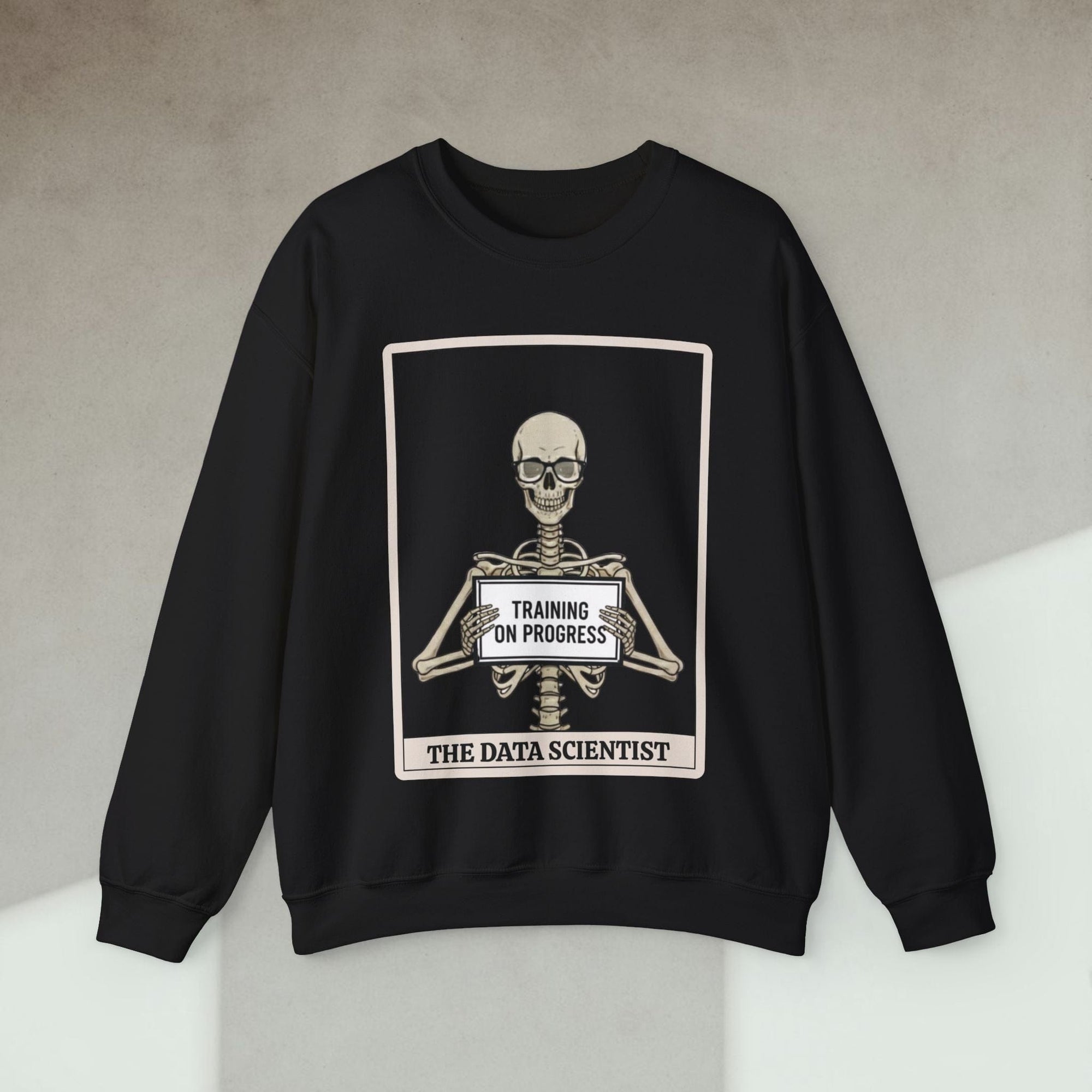 skeleton data scientist sweatshirt