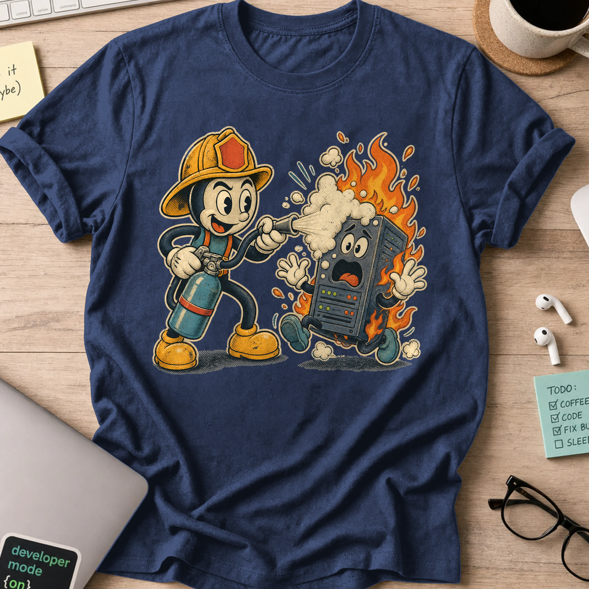 Firewall Hero Shirt — Navy