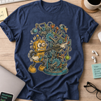 Machine Builder Robot Shirt — Navy