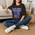 Back When I Was Young Retro Computer Shirt