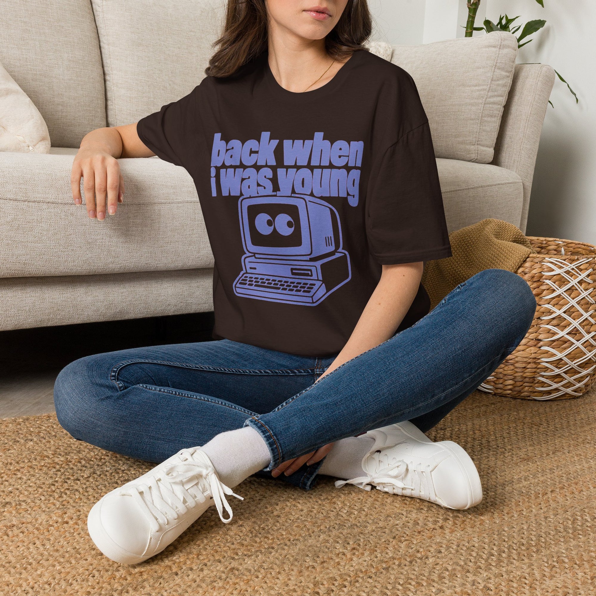 Back When I Was Young Retro Computer Shirt