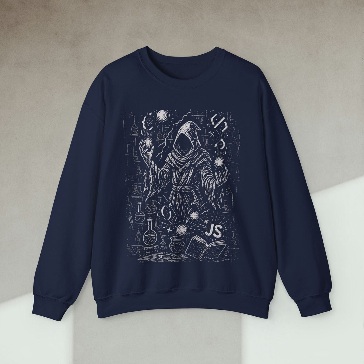 Code Culture js alchemist sweatshirt funny programmer Sweatshirt in S — Code Culture developer clothing
