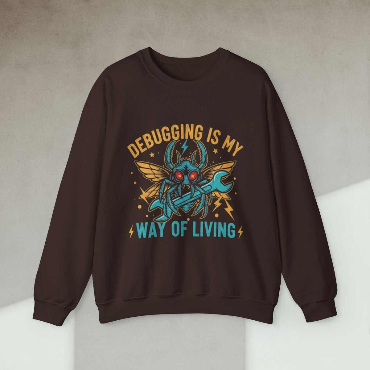 Code Culture debugging is my new way of living sweatshirt funny programmer Sweatshirt in S — Code Culture developer clothing