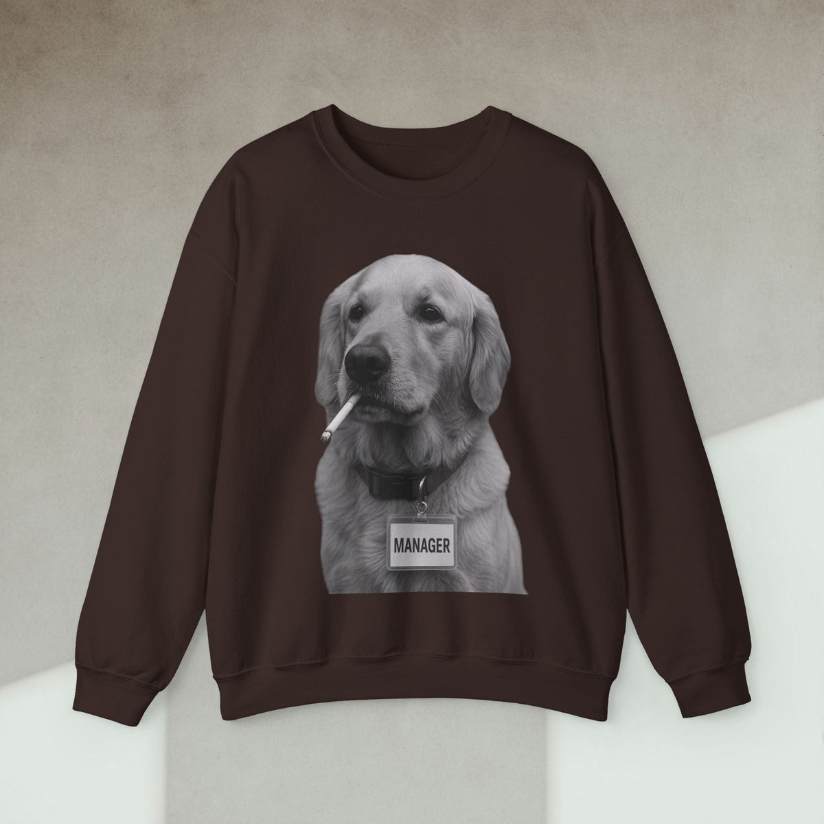Code Culture dog manager sweatshirt funny programmer Sweatshirt in S — Code Culture developer clothing