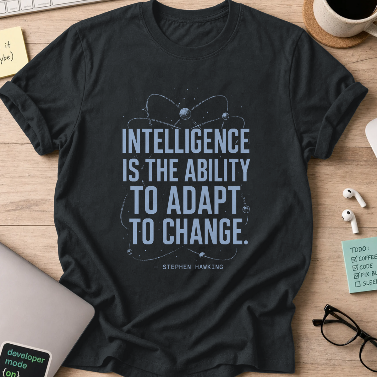 Nerd Collection Artwork 007 Shirt - Black mockup