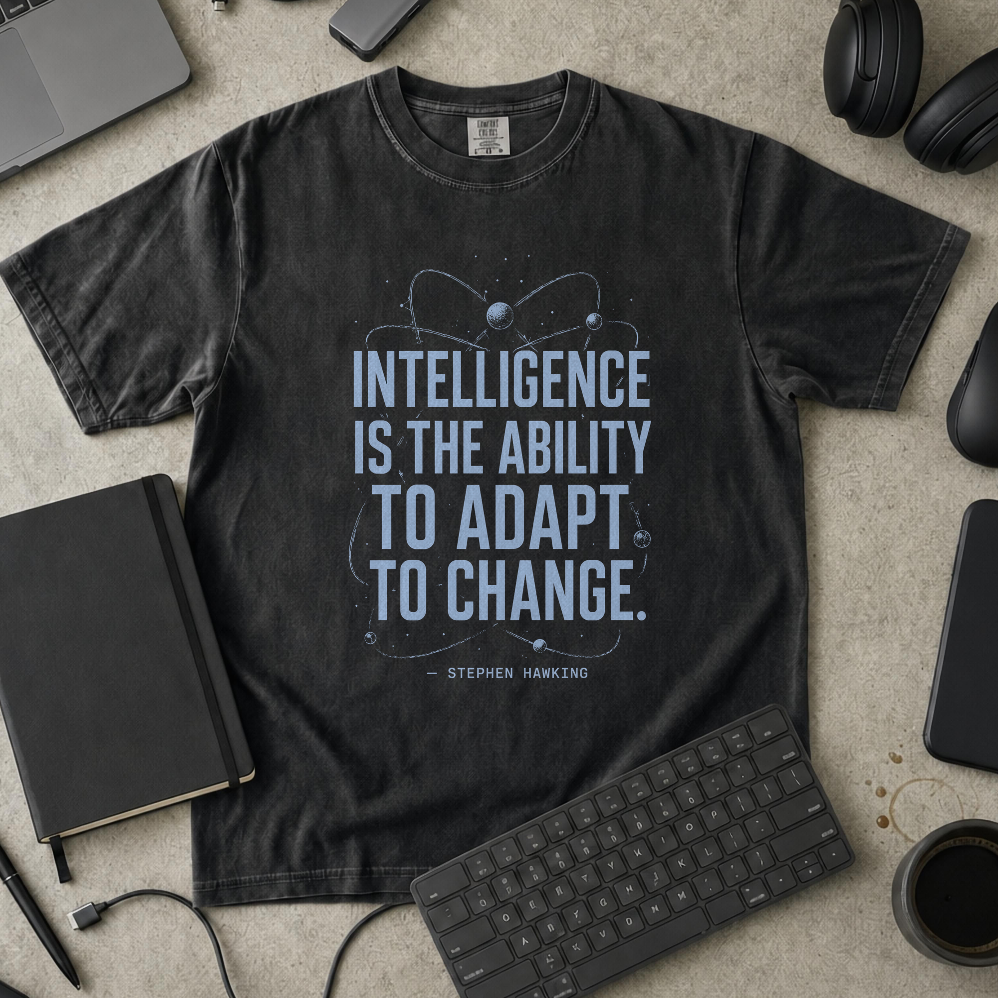 Nerd Collection Artwork 007 Premium Shirt - Black mockup