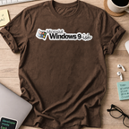 Microslut Windows 9 Ish Shirt - Dark Chocolate