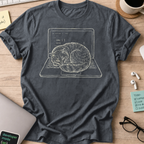 Coding Cat Nap Shirt — Dark Heather