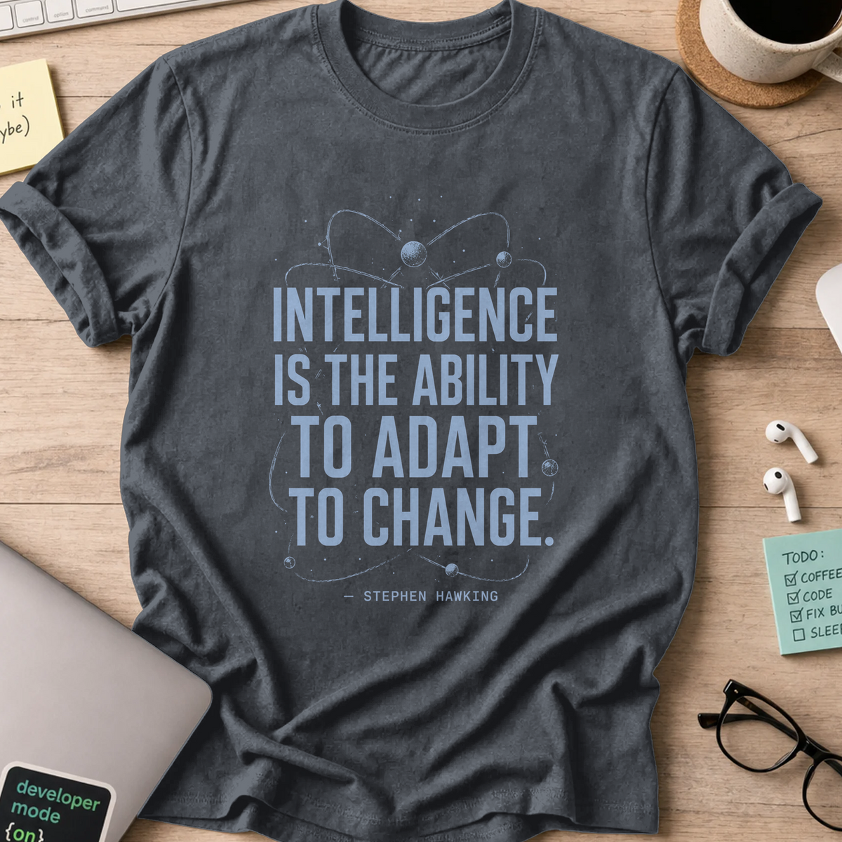 Nerd Collection Artwork 007 Shirt - Dark Heather mockup