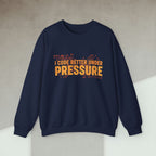 Code Culture i code better under pressure sweatshirt funny programmer Sweatshirt in S — Code Culture developer clothing