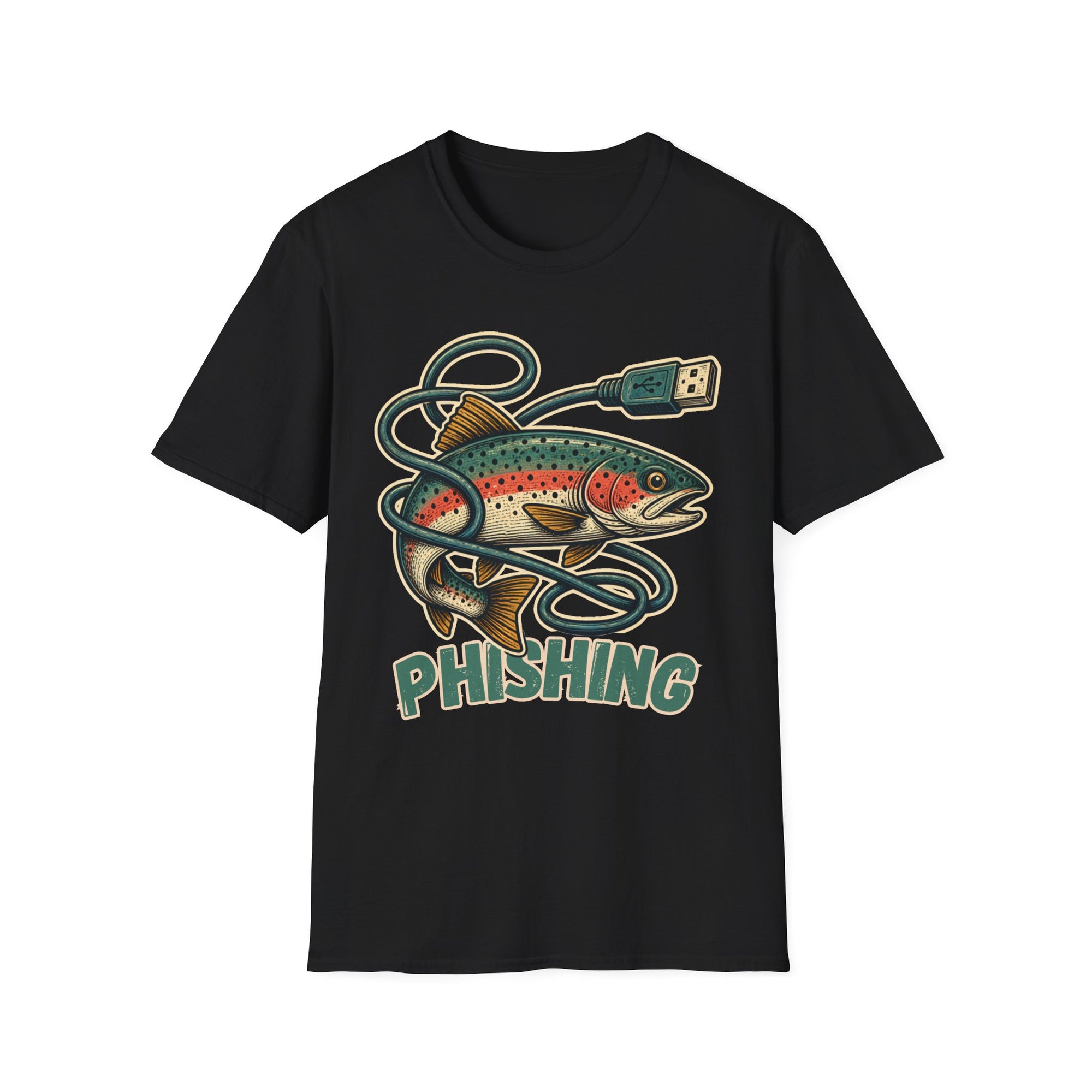Phishing Vintage Fish Shirt