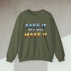 Code Culture fake it till you make it sweatshirt funny programmer Sweatshirt in S — Code Culture developer clothing