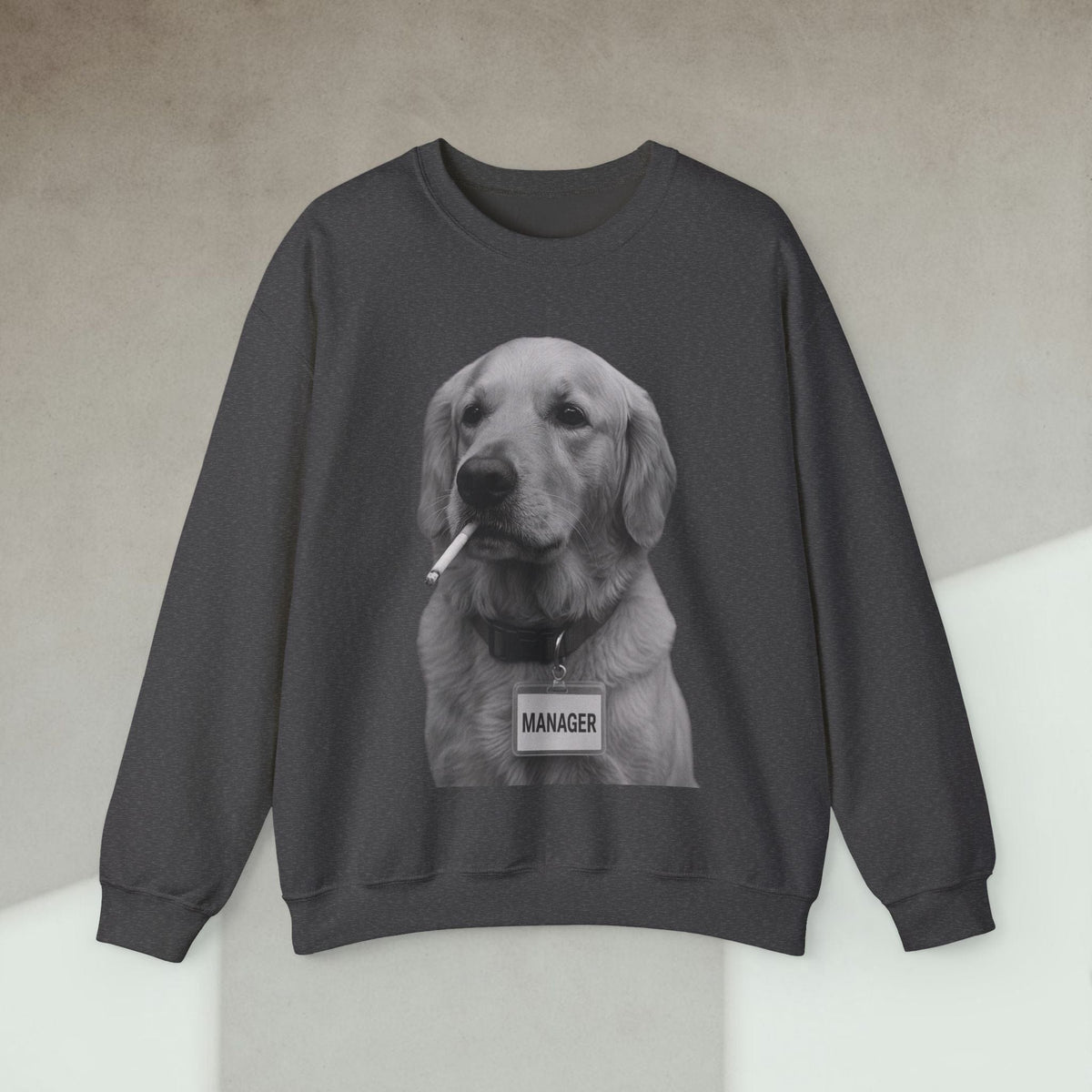 Code Culture dog manager sweatshirt funny programmer Sweatshirt in S — Code Culture developer clothing