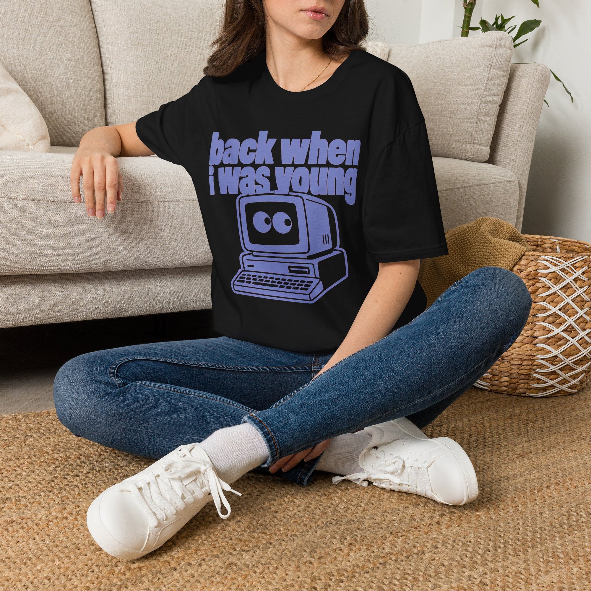 Back When I Was Young Retro Computer Shirt