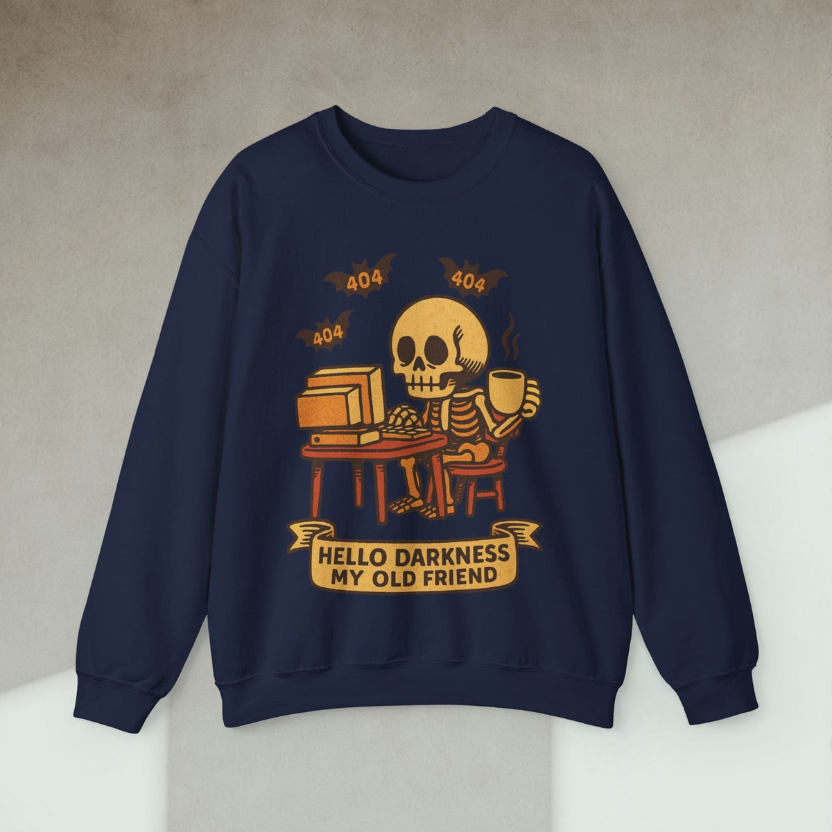 Code Culture hello darkness my old friend sweatshirt funny programmer Sweatshirt in S — Code Culture developer clothing