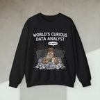Code Culture world's curious data analyst sweatshirt funny programmer Sweatshirt in S — Code Culture developer clothing