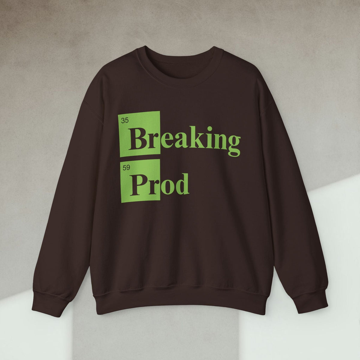 Code Culture Breaking Prod sweatshirt funny programmer Sweatshirt in S — Code Culture developer clothing