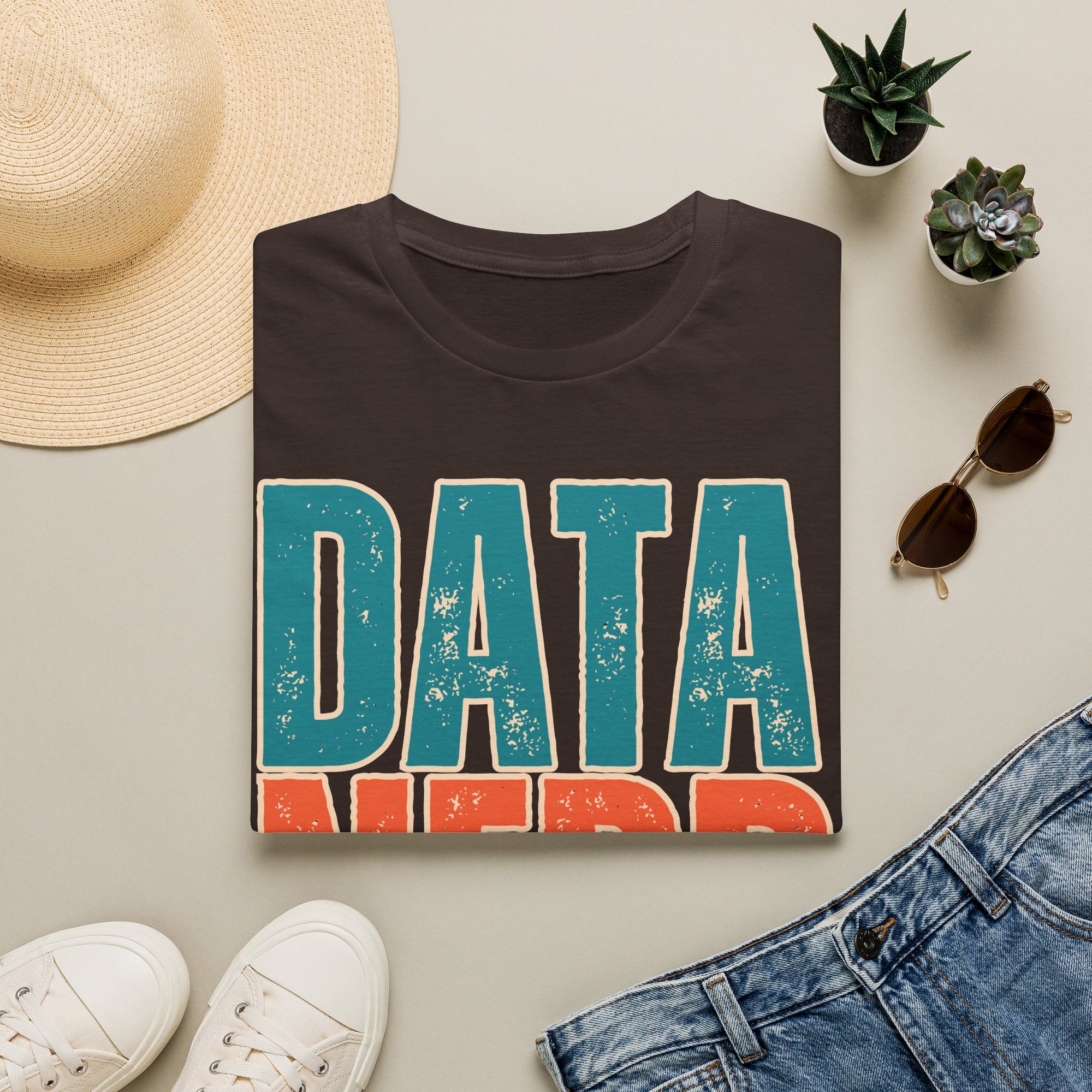 Data Nerd Vintage Typography Shirt