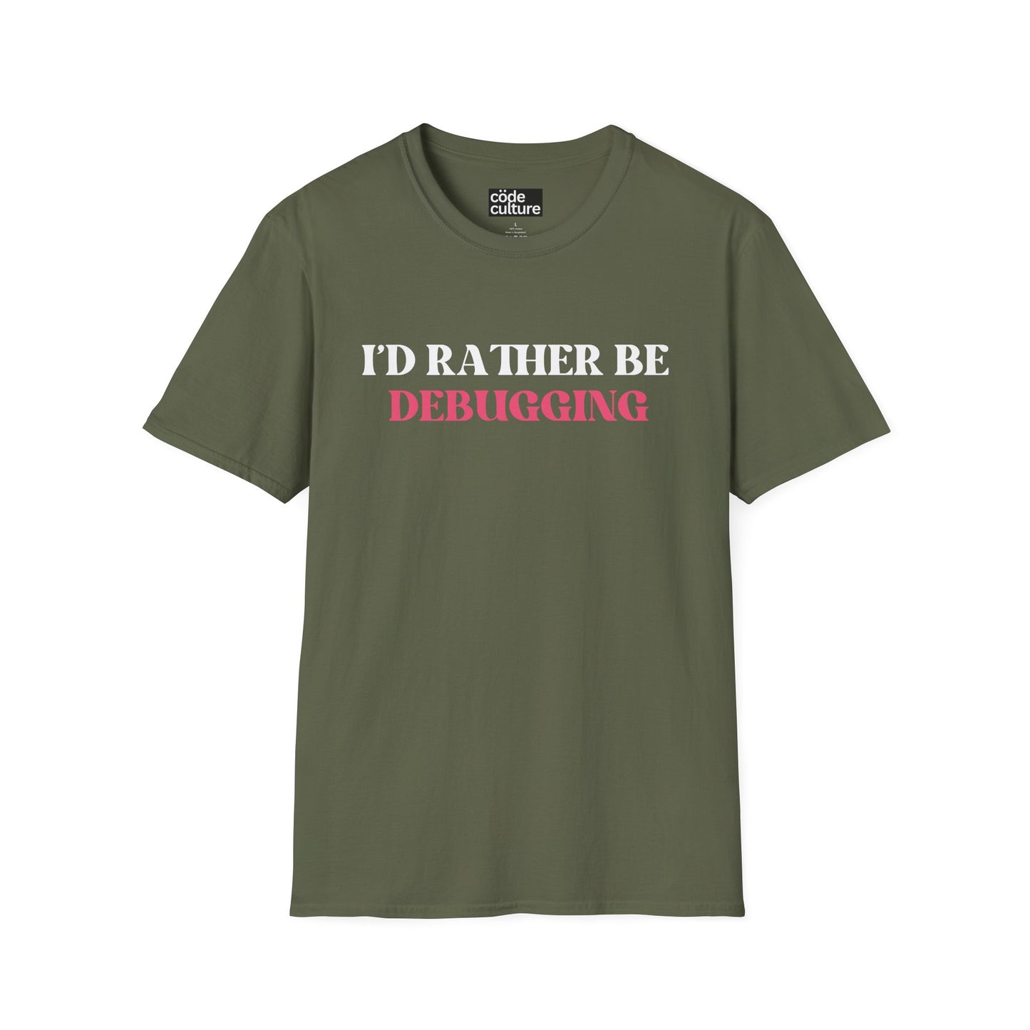 i'd rather be debugging shirt