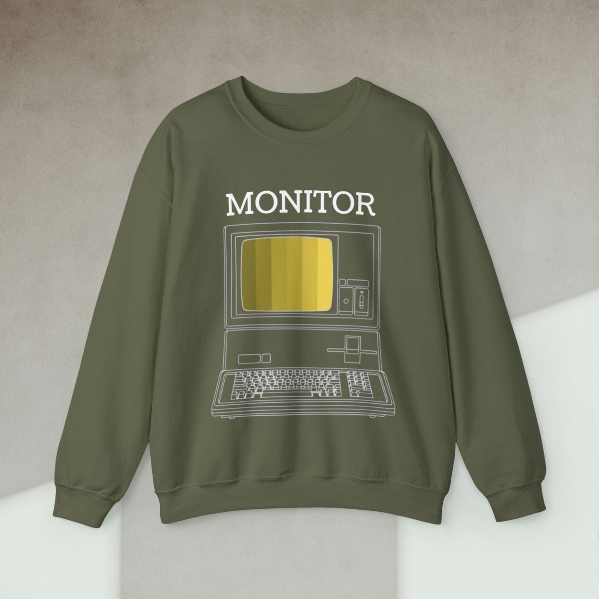 Code Culture monitor sweatshirt funny programmer Sweatshirt in S — Code Culture developer clothing