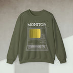 Code Culture monitor sweatshirt funny programmer Sweatshirt in S — Code Culture developer clothing