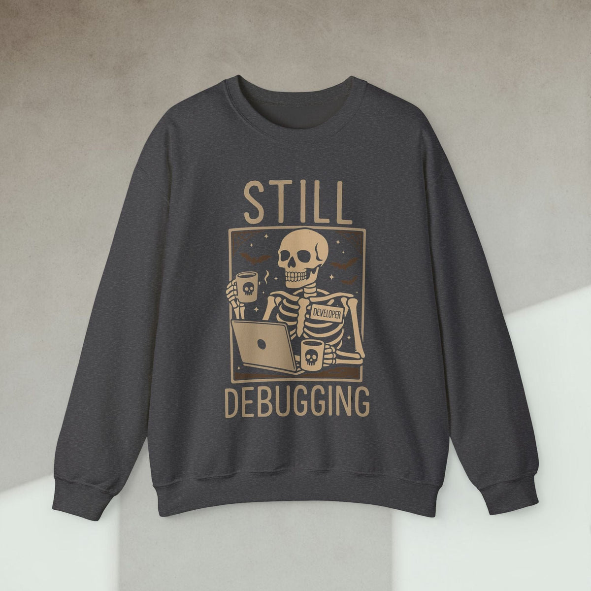Code Culture still debugging sweatshirt funny programmer Sweatshirt in S — Code Culture developer clothing