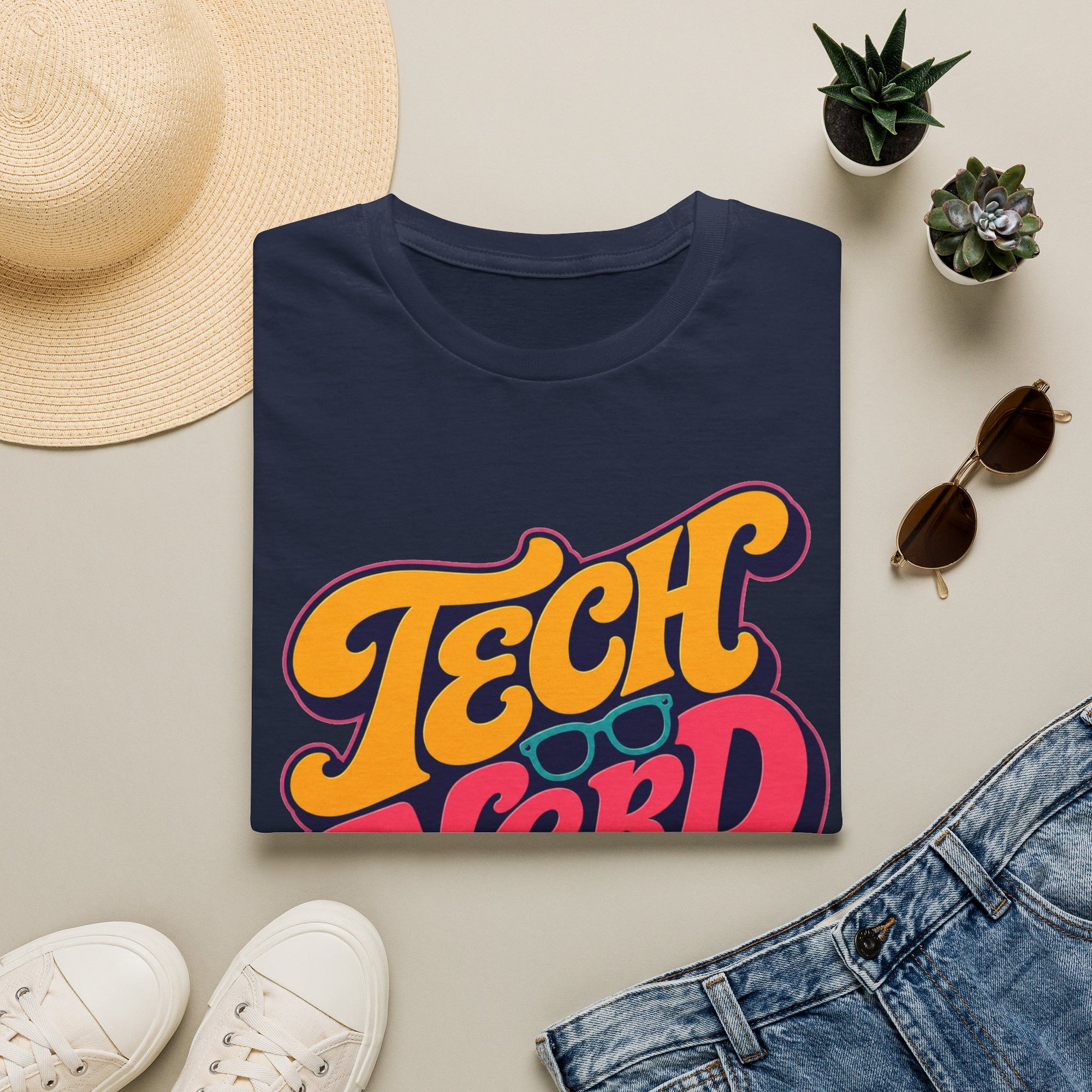 Tech Nerd Retro Typography Shirt