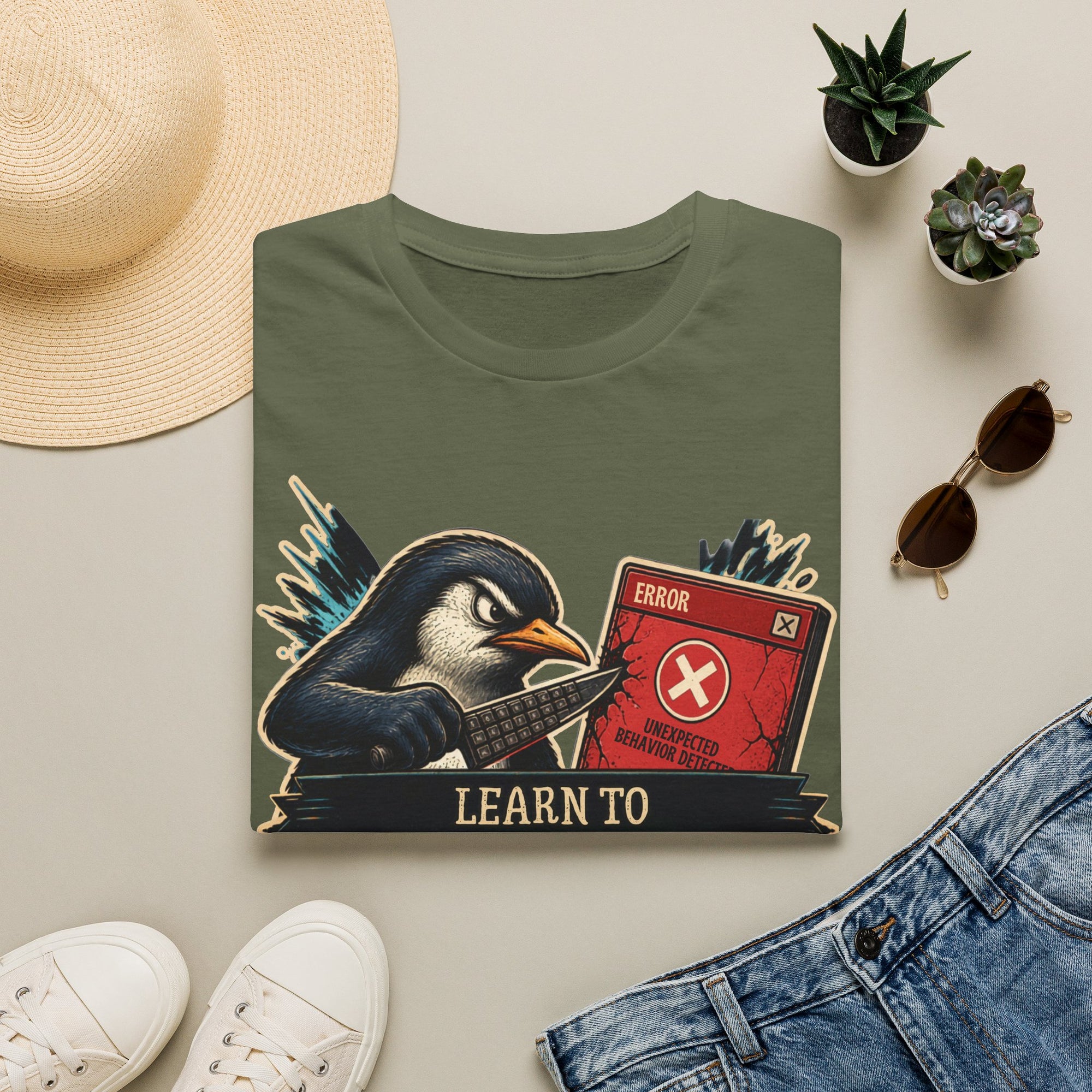 Learn To Debug Vintage Penguin Shirt