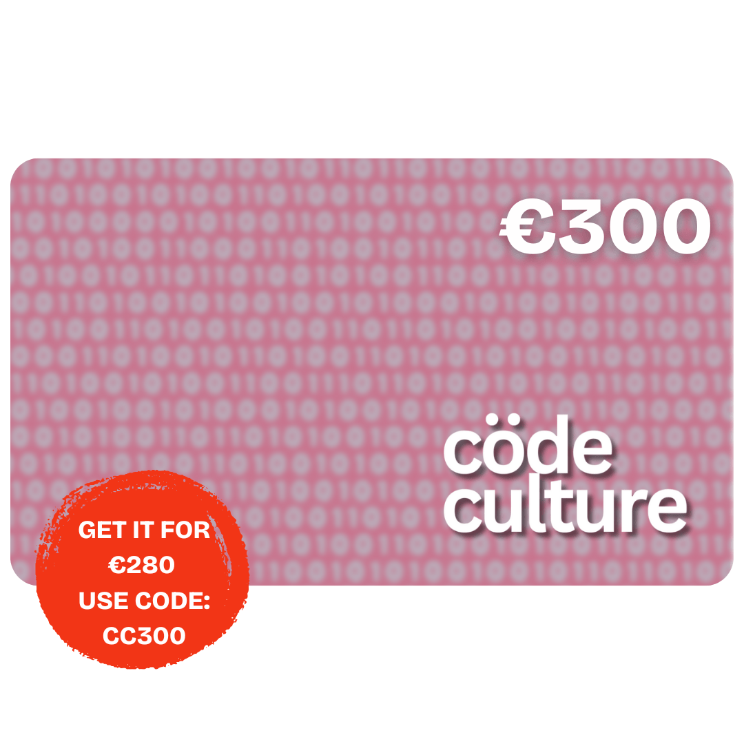 Code Culture Code Culture Gift Cards funny programmer in €300.00 — Code Culture developer clothing