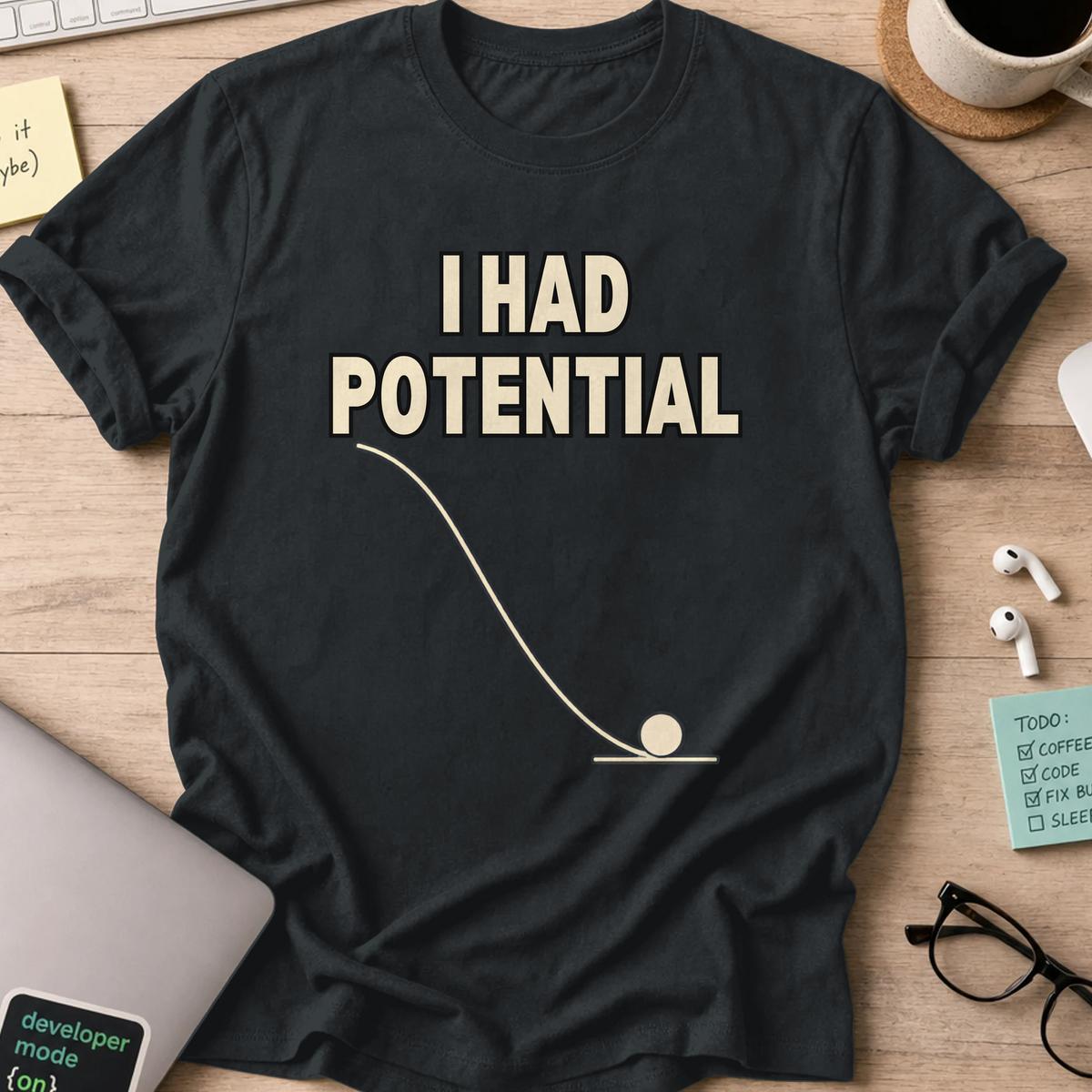 Nerd Collection Artwork 008 Shirt - Black mockup