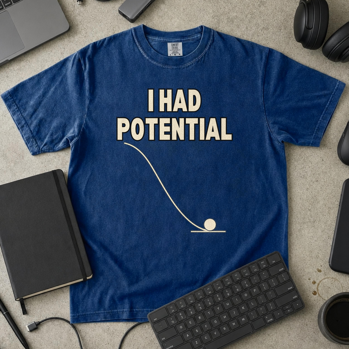 Nerd Collection Artwork 008 Premium Shirt - True Navy mockup