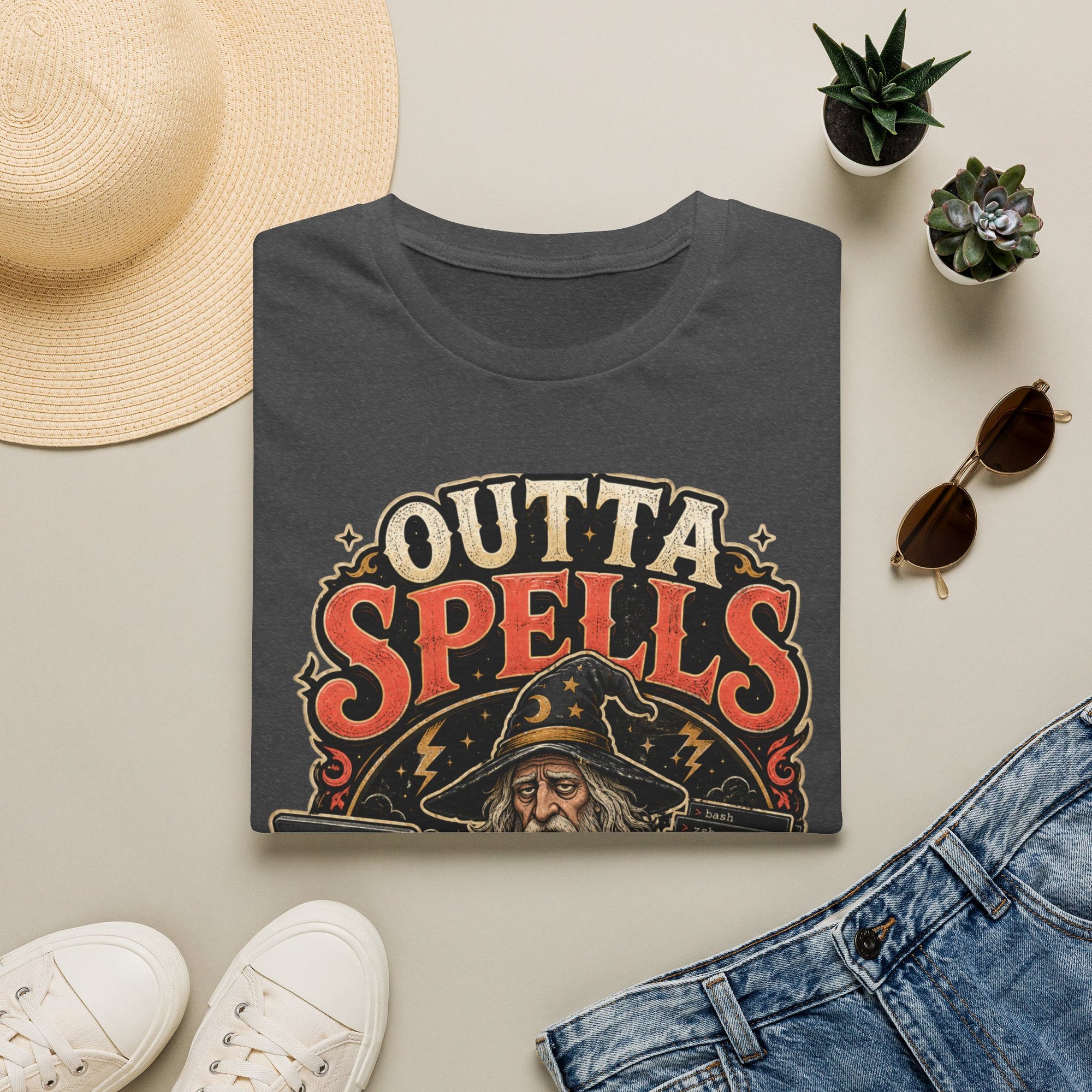Outta Spells Vintage Wizard Shirt