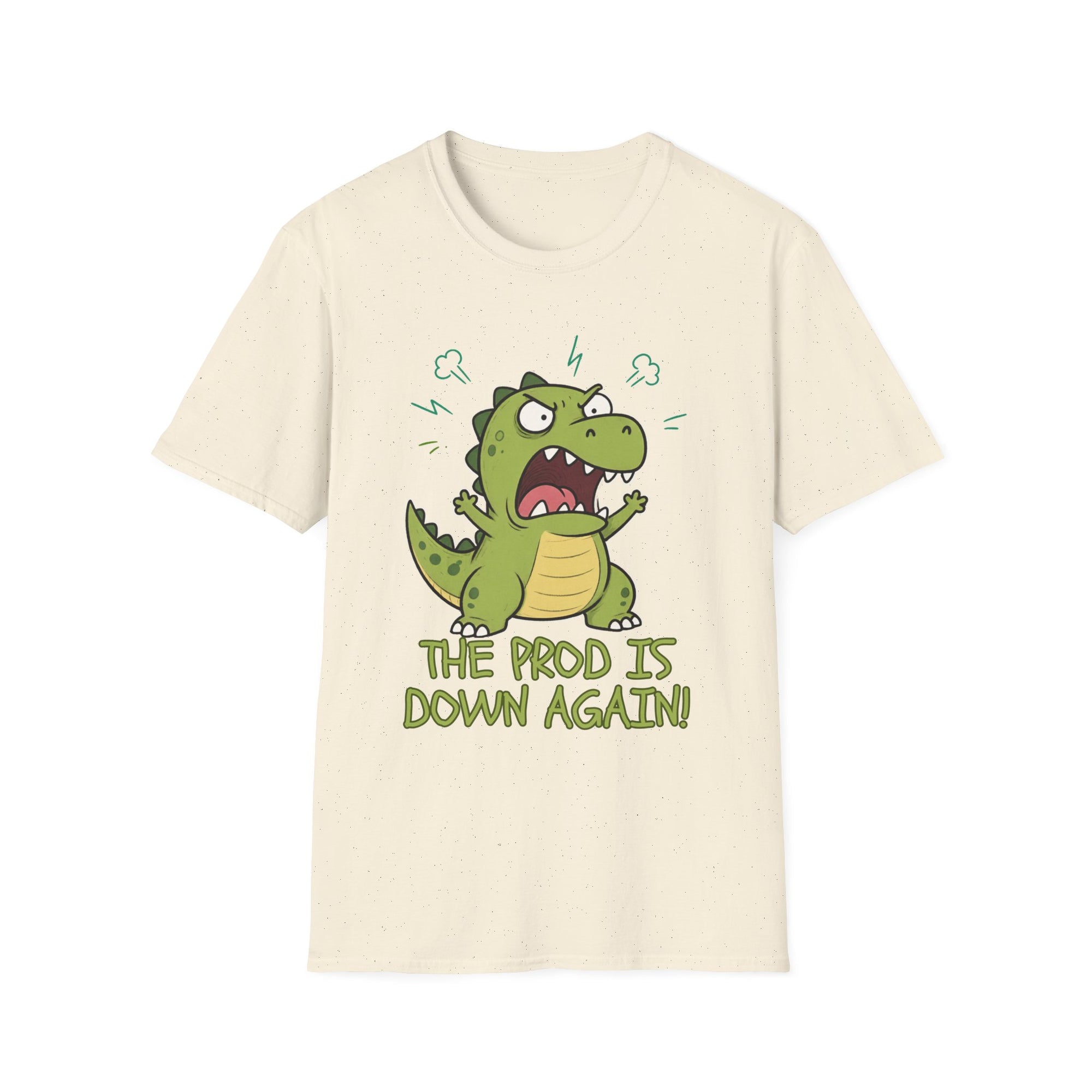 The Prod Is Down Again Cartoon Dinosaur Shirt