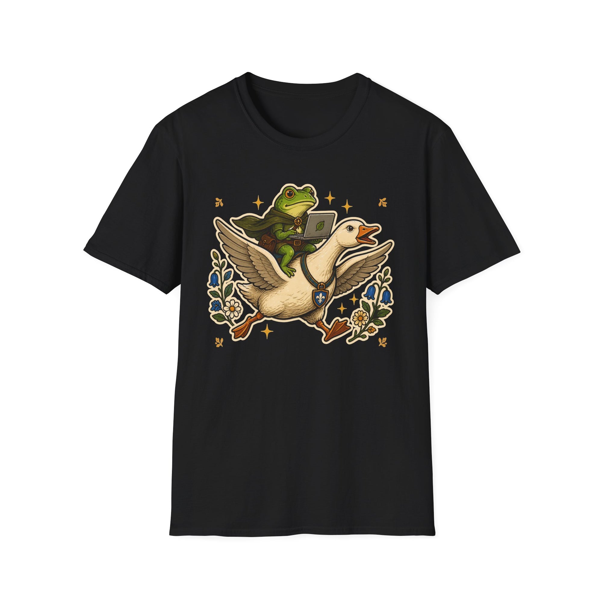 Frog Goose Coder Whimsical Shirt