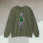 Code Culture dog in sweater sweatshirt funny programmer Sweatshirt in S — Code Culture developer clothing
