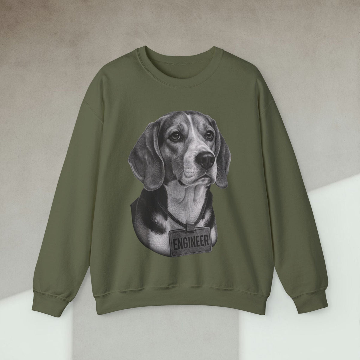 Code Culture dog engineer sweatshirt funny programmer Sweatshirt in S — Code Culture developer clothing
