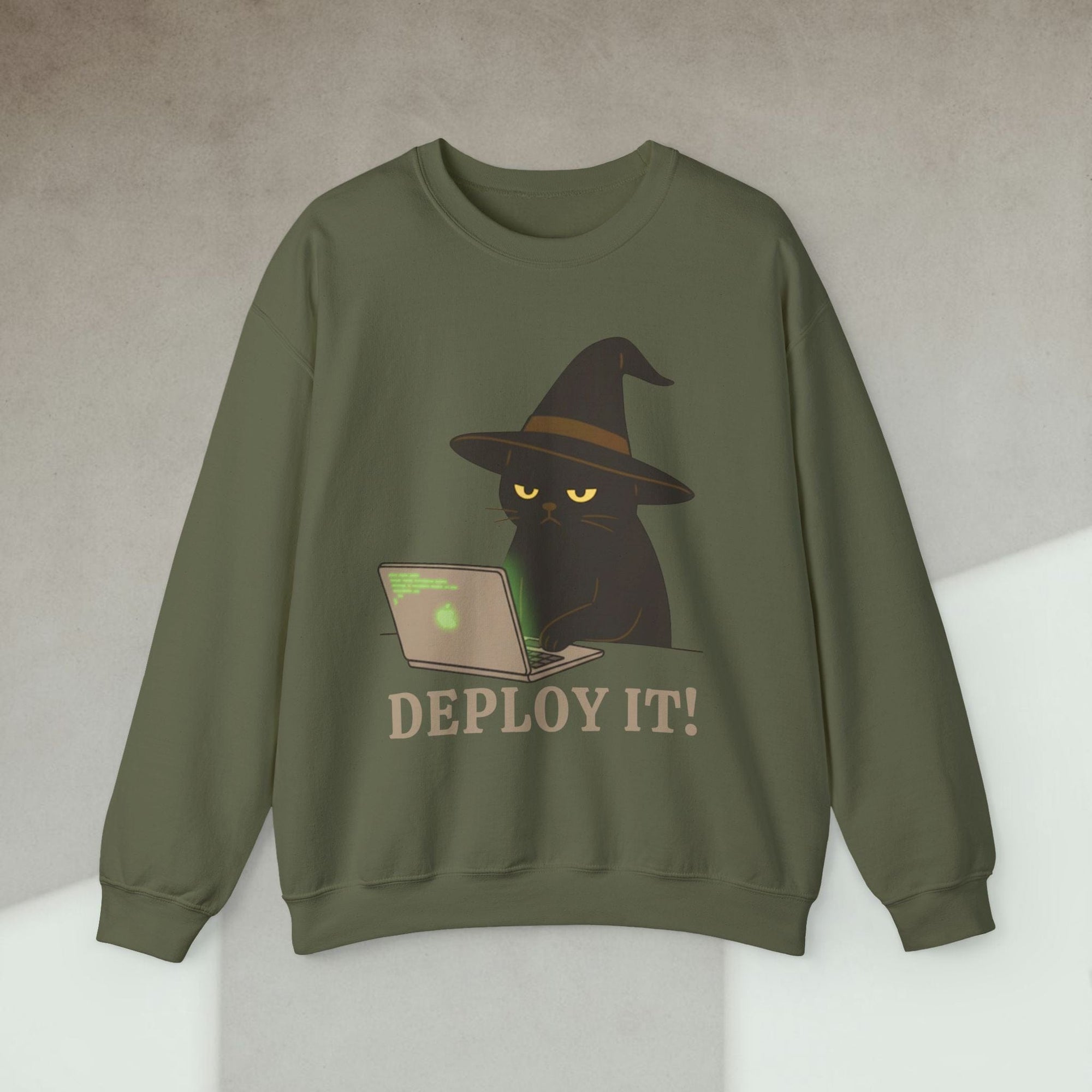 deploy it cat sweatshirt