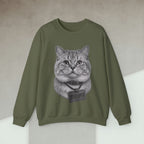 Code Culture cat developer sweatshirt funny programmer Sweatshirt in S — Code Culture developer clothing