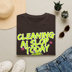 Cleaning AI Slop Today Graffiti Robot Shirt