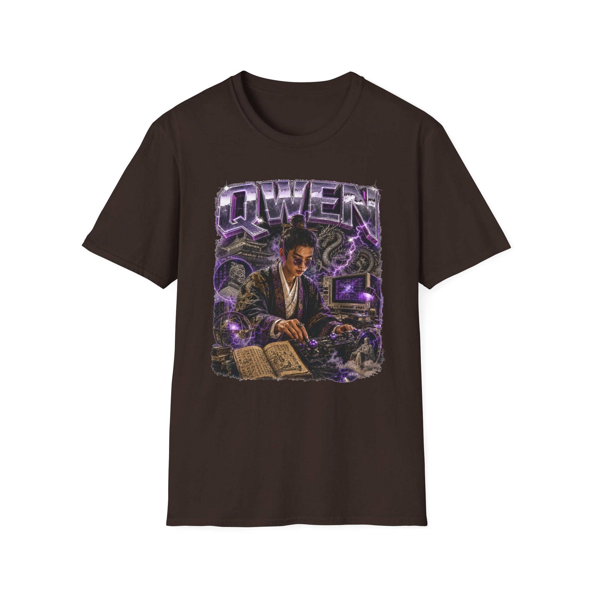 Qwen Cyberpunk Coder Shirt