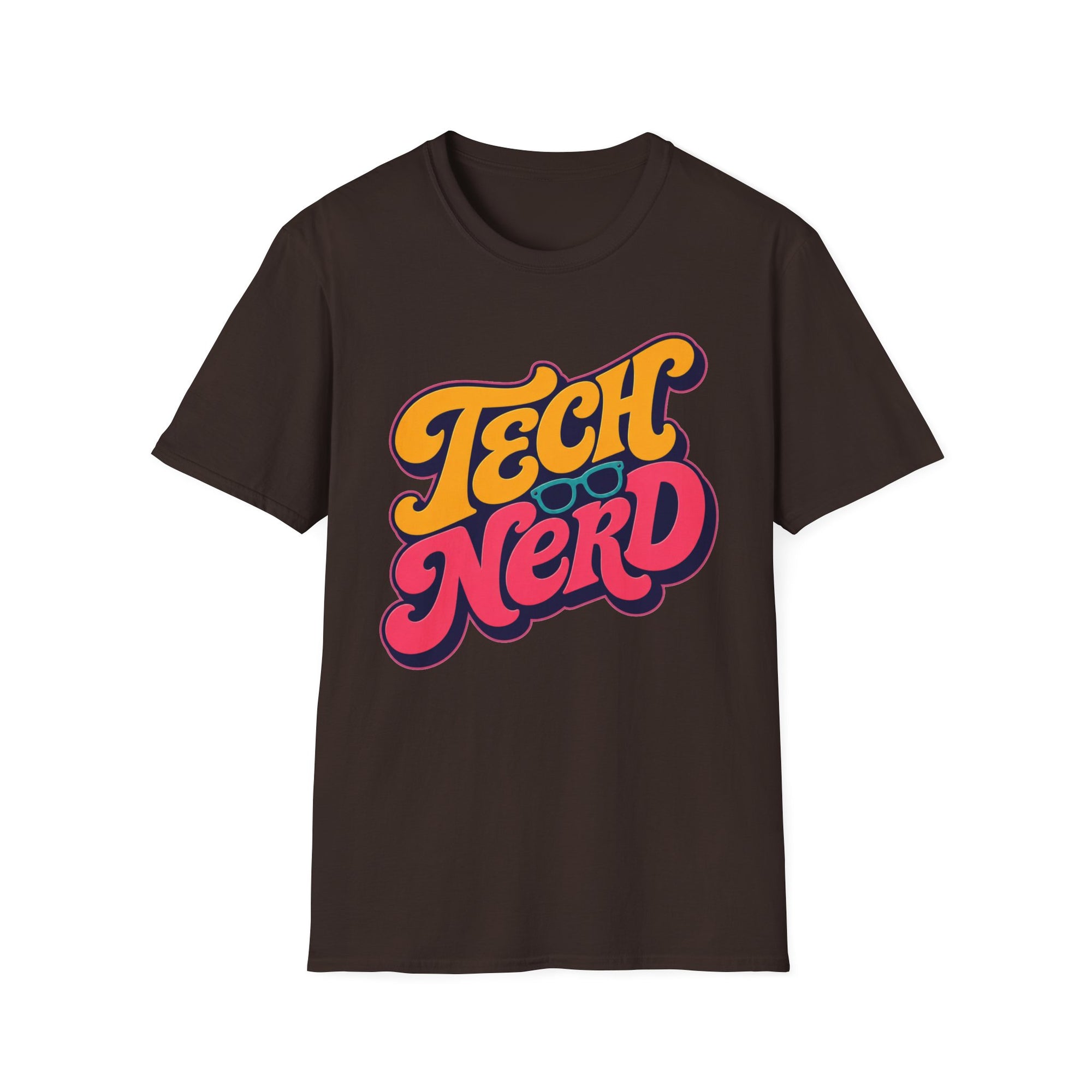 Tech Nerd Retro Typography Shirt