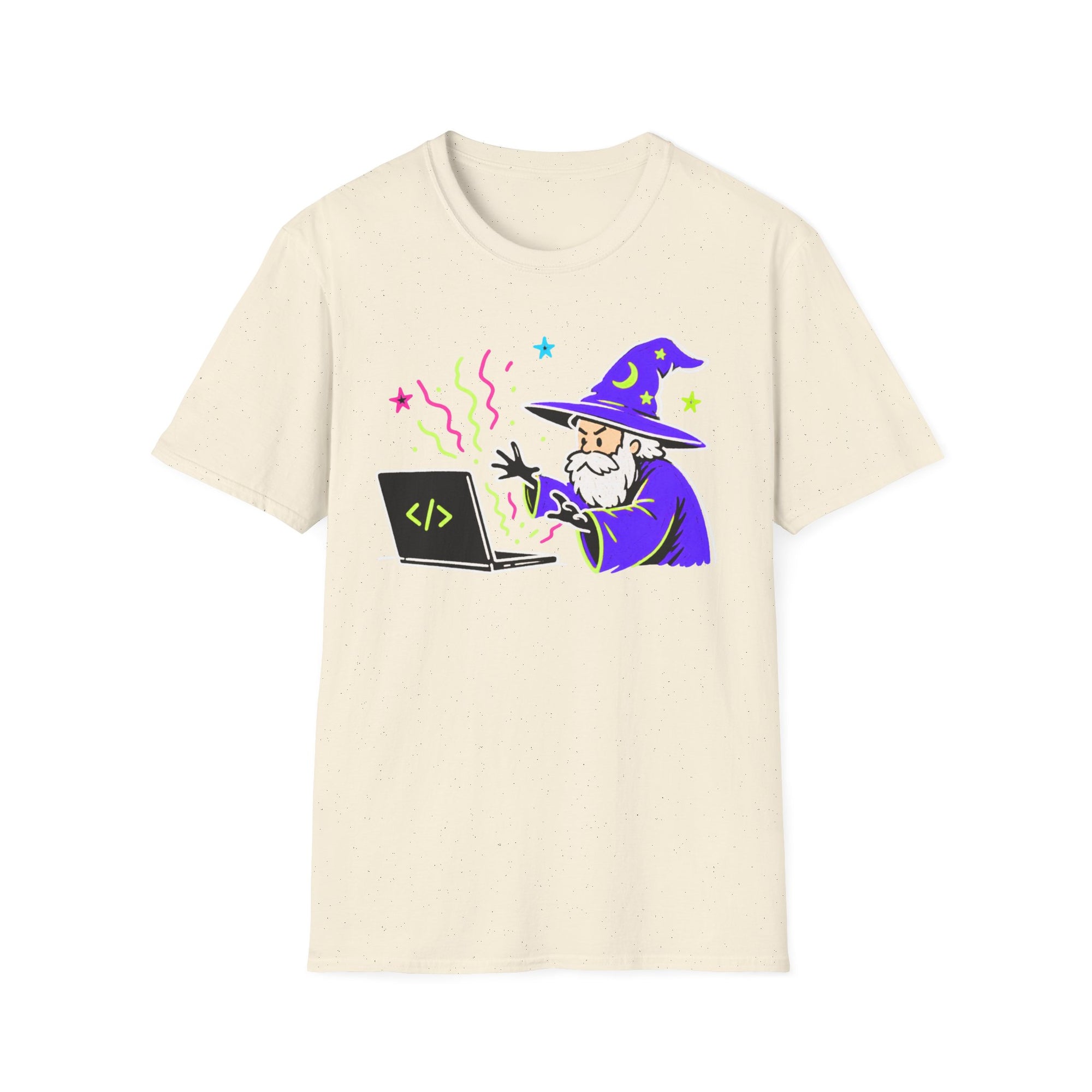Wizard Coder Cartoon Shirt