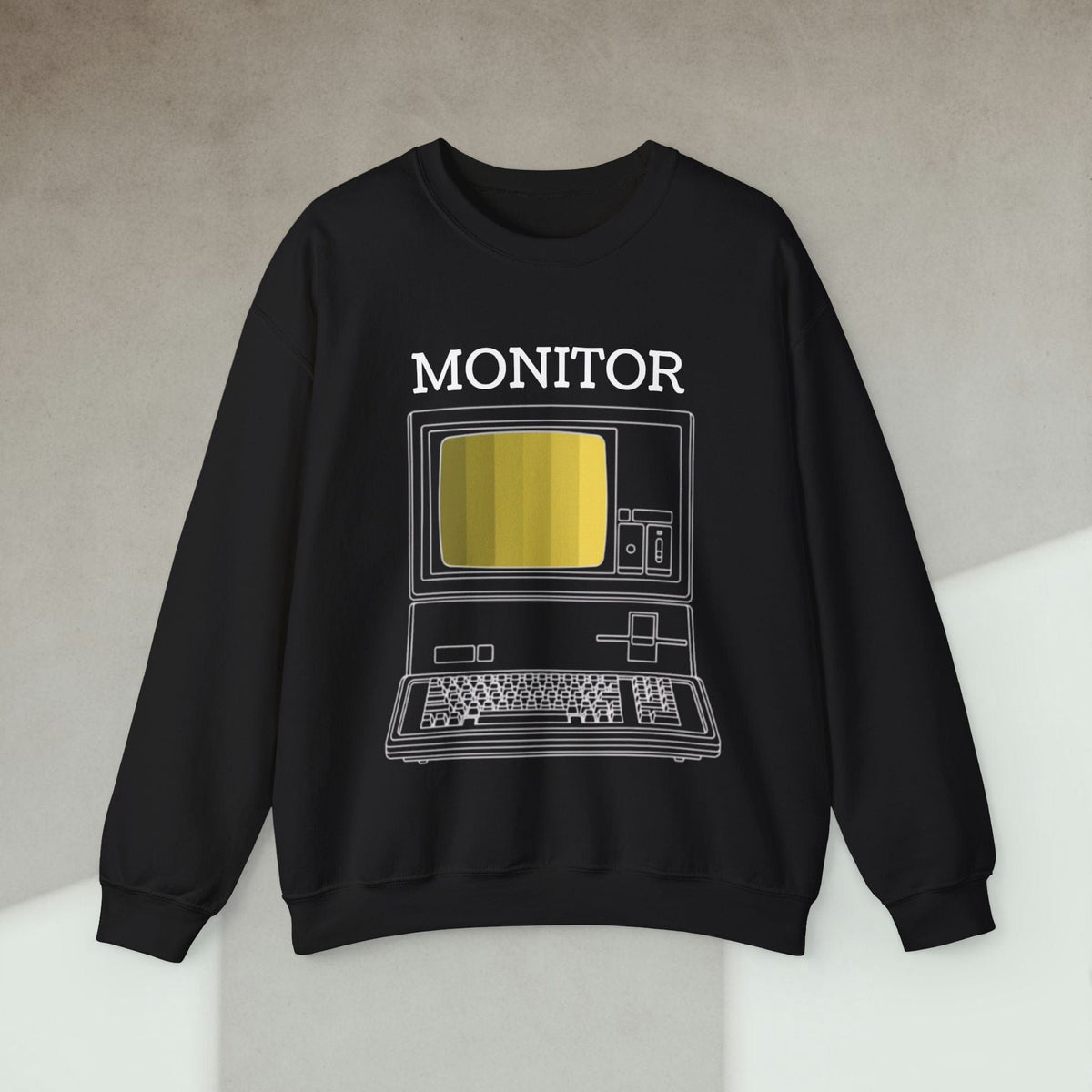 Code Culture monitor sweatshirt funny programmer Sweatshirt in S — Code Culture developer clothing