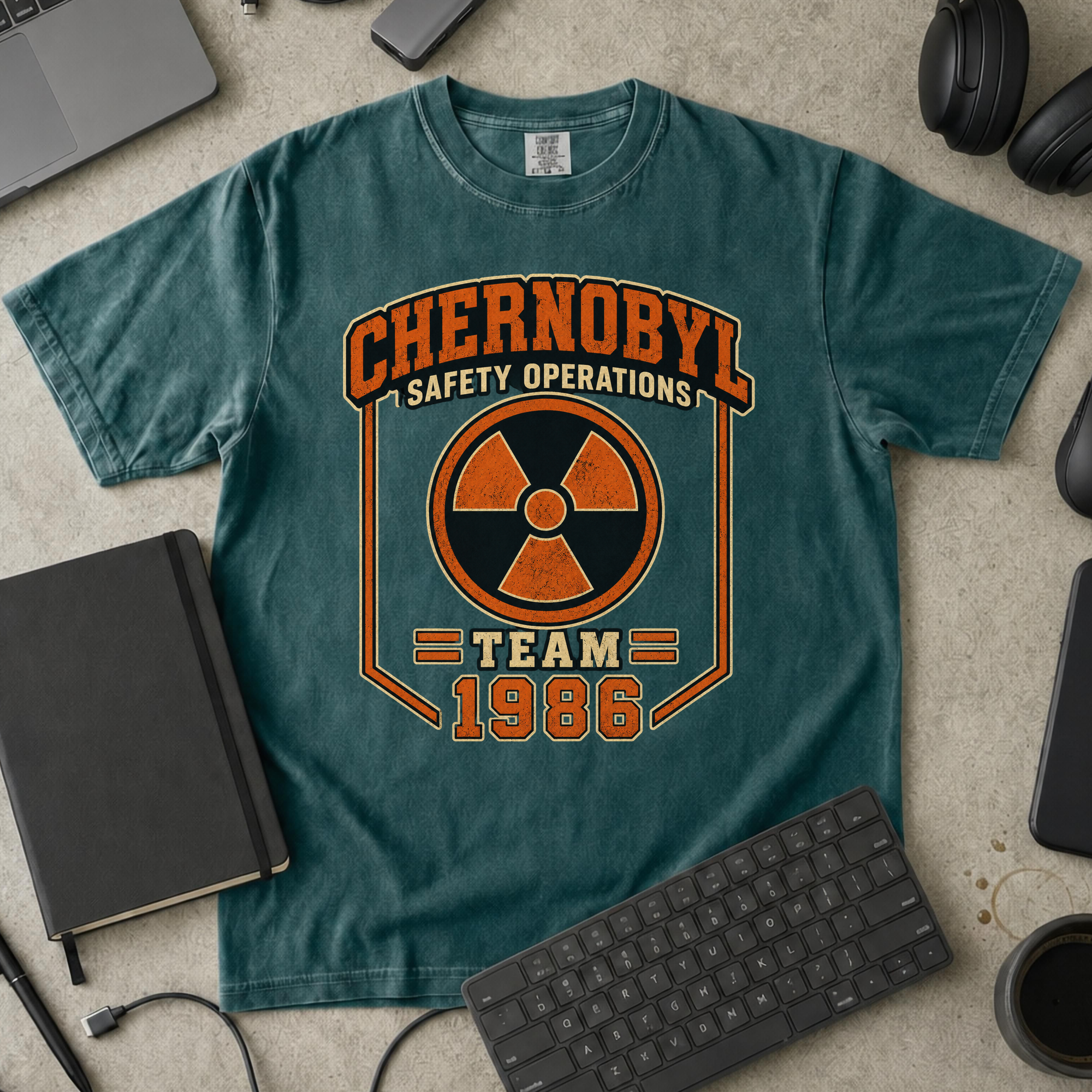 Nerd Collection Artwork 009 Premium Shirt - Blue Spruce mockup