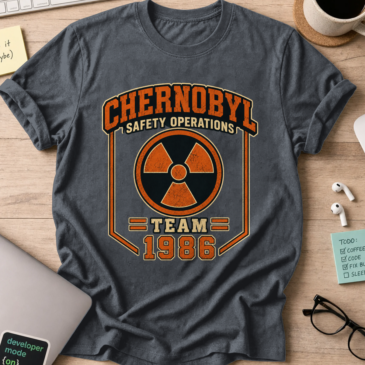 Nerd Collection Artwork 009 Shirt - Dark Heather mockup