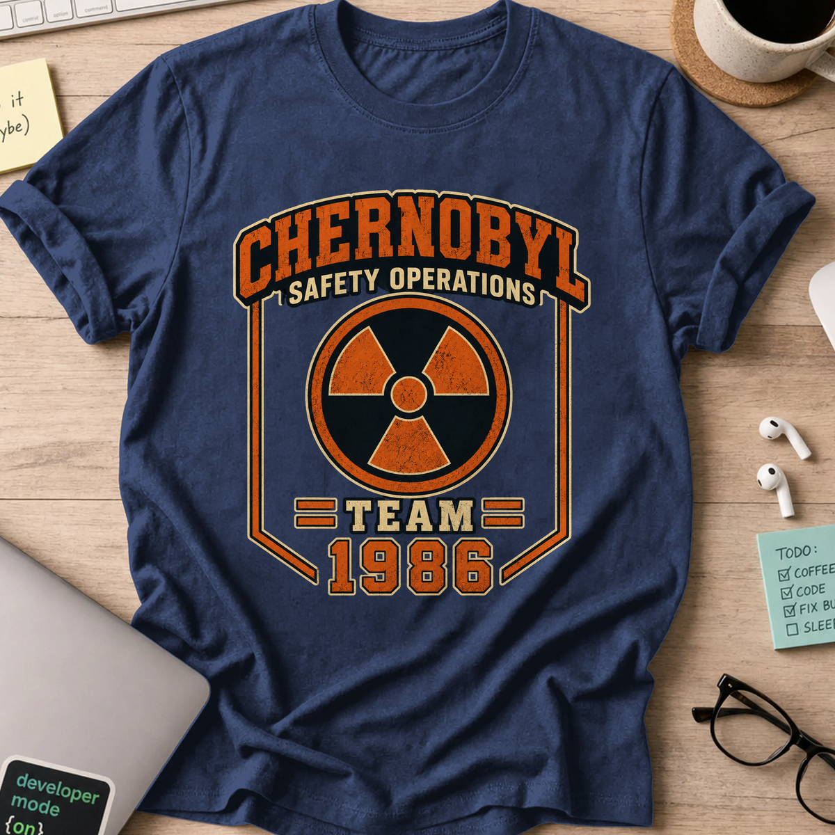 Nerd Collection Artwork 009 Shirt - Navy mockup